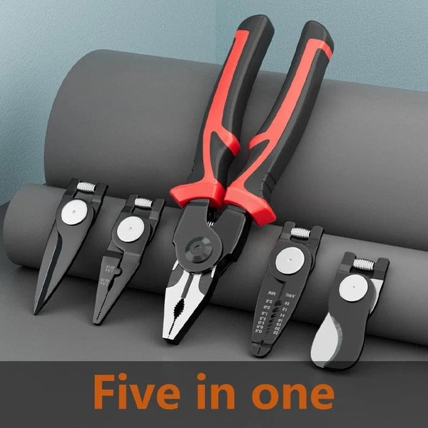 Conversions Tech Pliers set / CHINA Multifunctional Replaceable Electrician Pliers Wire Stripping Pliers Wire Cutting Needle Nosed Pliers Special Tools Electricians