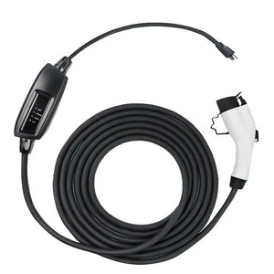 Conversions Tech Black / EU NEMA 5-15 Level 1 EV Charger 110V 16 Amp with 21 ft Extension Cord  Compatible with J1772 EVs