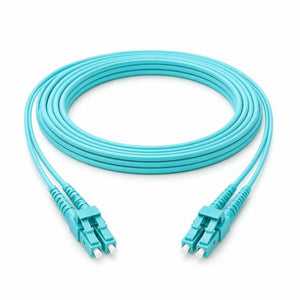 Conversions Tech Fiber Optic OM3 Duplex Fiber Patch Cable, 50/125 Multimode 10G | LC, SC, FC, ST | 1–5 m