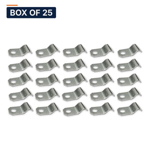 Conversions Tech Electrical > Conduit Fittings > Straps & Hangers Box of 25 ($0.05 ea) One-Hole Midget Strap 1/4"
