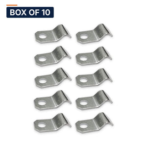 Conversions Tech Electrical > Conduit Fittings > Straps & Hangers Box of 10 ($0.05 ea) One-Hole Midget Strap 1/4"