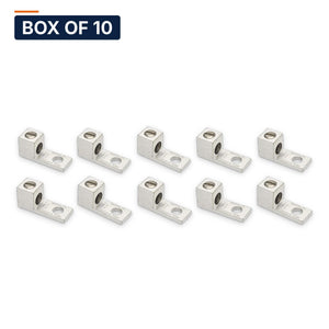 Conversions Tech Box of 10 ($1.59 ea) CT-T1H1-1A Mechanical Lug — 1-Conductor 1-Hole Dual-Rated AL/CU 14–1 AWG 1/4in Stud
