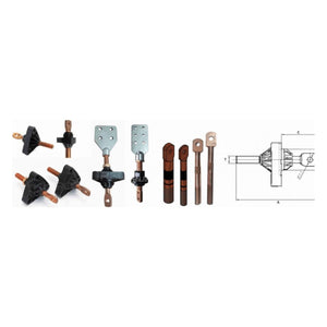 Conversions Tech Electrical > Utility > Transformer Bushings Pad-Mount Transformer Bushing, TRI-Clamp, 600 A to 2100 A | 5/8-11 to 1-1/4-12 Stud, Porcelain | ILV-600, ILV-1200, ILV-2100