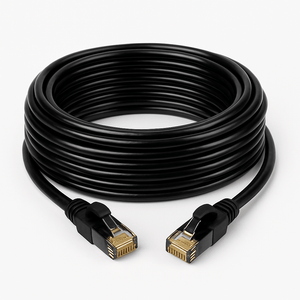 Sigma Wire & Cable Cat6 Patch Cables Patch Cord  |  Cat6, Black  50ft High speed ethernet patch cable