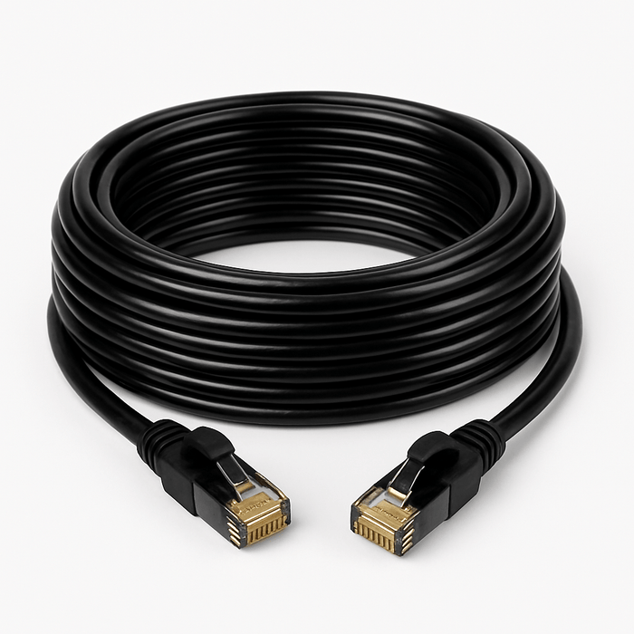 Sigma Wire & Cable Cat6 Patch Cables Patch Cord  |  Cat6, Black  50ft High speed ethernet patch cable