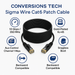Sigma Wire & Cable Cat6 Patch Cables Patch Cord  |  Cat6, Black  50ft High speed ethernet patch cable