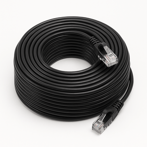 Sigma Wire & Cable Cat6 Patch Cables Patch Cord  |  Cat6, Black  75ft High speed ethernet patch cable