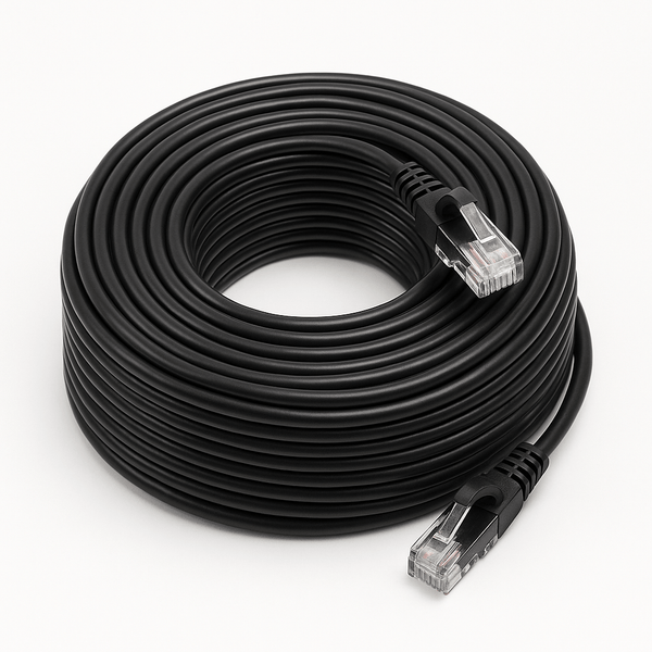 Sigma Wire & Cable Cat6 Patch Cables Patch Cord  |  Cat6, Black  75ft High speed ethernet patch cable