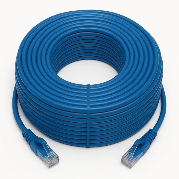 Sigma Wire & Cable Cat6 Patch Cables Patch Cord  |  Cat6, Blue  100ft High speed ethernet patch cable