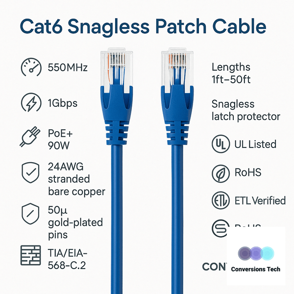 Sigma Wire & Cable Network Patch Cables Patch Cord Cat6 Snagless Gray 60ft