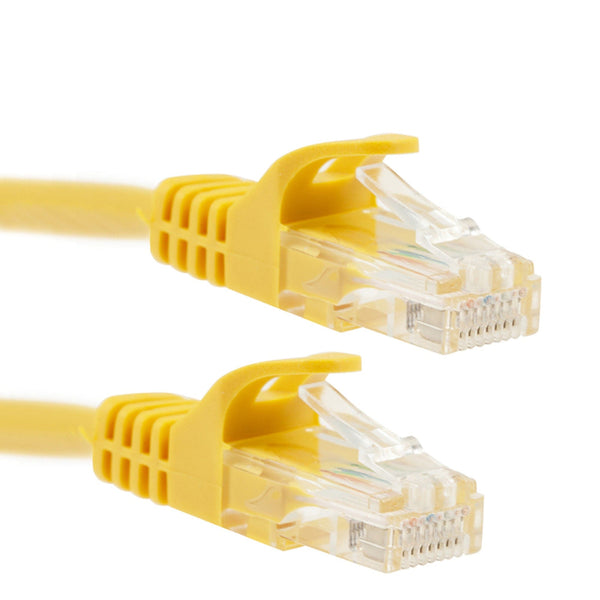 Sigma Wire & Cable Network Patch Cables Patch Cord Cat6 Snagless Yellow  1ft