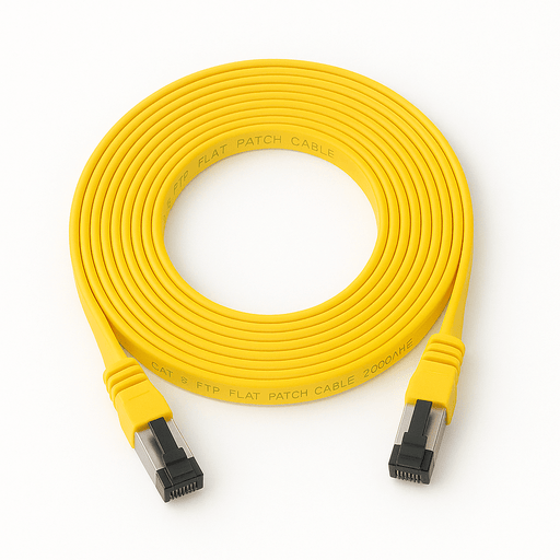 Sigma Wire & Cable Network Patch Cables Patch Cord  |  Cat8,  S/FTP Stranded Bare Copper,  Flat  9ft