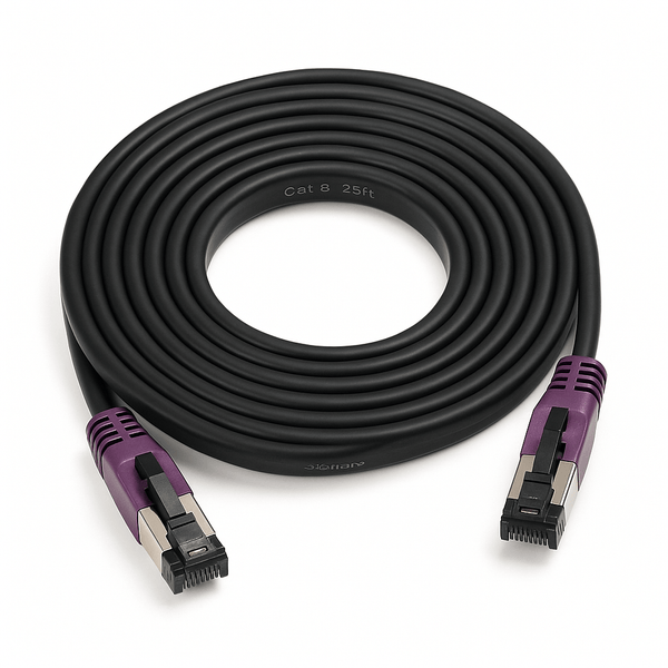 Sigma Wire & Cable Network Patch Cables Patch Cord  |  Cat8,  S/FTP Stranded Bare Copper,  Round  25ft