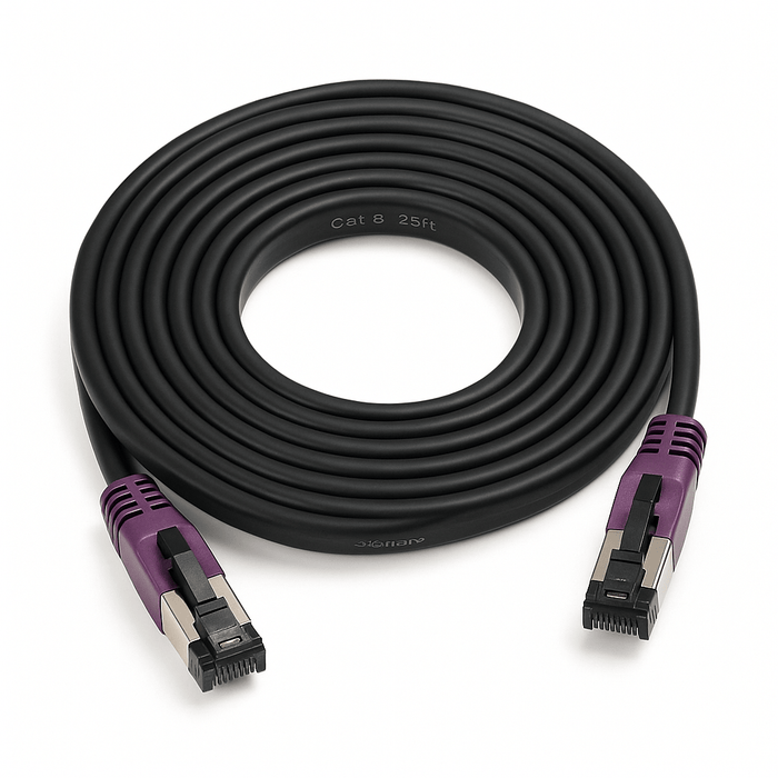 Sigma Wire & Cable Network Patch Cables Patch Cord  |  Cat8,  S/FTP Stranded Bare Copper,  Round  25ft