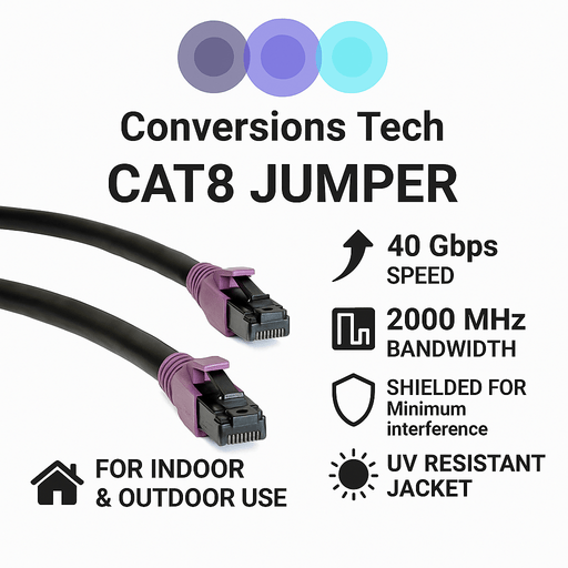 Sigma Wire & Cable Network Patch Cables Patch Cord  |  Cat8,  S/FTP Stranded Bare Copper,  Round  6ft