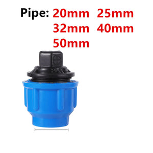 Conversions Tech blue 3 / 50MM PE Water Pipe Connector Pipe Fittings 20/25/32/40/50mm Water Tube Direct Pipe Quick Valve Connector Pipe Connector 1 Pc