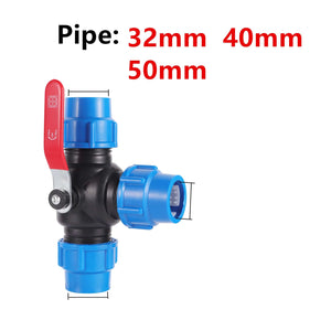 Conversions Tech blue / 20MM PE Water Pipe Connector Pipe Fittings 20/25/32/40/50mm Water Tube Direct Pipe Quick Valve Connector Pipe Connector 1 Pc