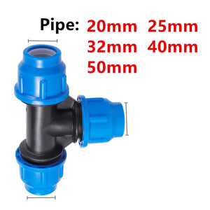 Conversions Tech blue 6 / 40MM PE Water Pipe Connector Pipe Fittings 20/25/32/40/50mm Water Tube Direct Pipe Quick Valve Connector Pipe Connector 1 Pc