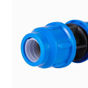 Conversions Tech PE Water Pipe Connector Pipe Fittings 20/25/32/40/50mm Water Tube Direct Pipe Quick Valve Connector Pipe Connector 1 Pc