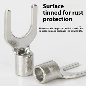 Conversions Tech Phoenix Snb1.25-3/4/5/6/8 Automotive Terminal Block Copper Wire Lug Connector Fork-Shaped U-Shaped Cold-Pressed Copper National