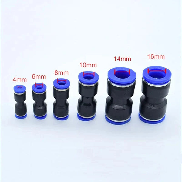 Conversions Tech Pneumatic Fitting Pipe Connector Tube Air Quick Fittings Water Push In Hose Plastic PU PY PK PM PV PE 4mm 6mm 8mm 10mm 12mm 14mm
