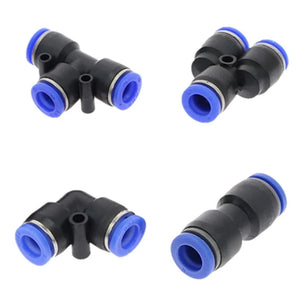 Conversions Tech Pneumatic Fitting Tube Connector Fittings Air Quick Water Pipe Push In Hose Quick Couping 4mm 6mm 8mm 10mm 12mm PU PY PK