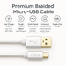 Power On Demand Charging/Data Cable POD | Premium USB to Micro