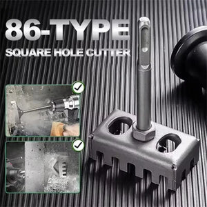 Conversions Tech Professional Electric Hammer for Wall Slotting, Electrical Socket Installation, Square Drill Hole Expansion Tool