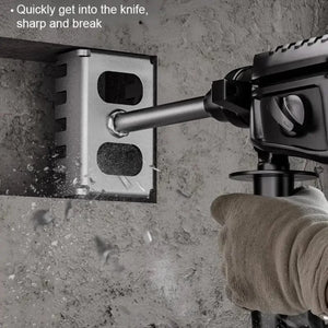 Conversions Tech Professional Electric Hammer for Wall Slotting, Electrical Socket Installation, Square Drill Hole Expansion Tool