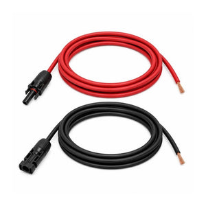 Conversions Tech Solar > PV Wire PV Home Run Cable, 10 AWG Bare Copper | MC4 to Stripped End, US-Made UL 4703 Cable, 25–250 ft | 4904-HR