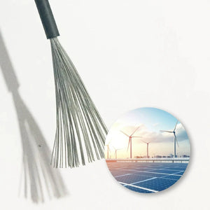 Conversions Tech 1 m / Orange / 1-core PV1-F 2.5mm2 XLPE Copper Single Core Electrical Wire Cable 30A Rated Industrial Solar Cable with XLPO Insulation Material