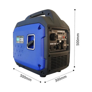 Conversions Tech Blue / AC Single Phase / 2 kW Quiet Generator Portable Gasoline 220V Home RV Carrying Outdoor Small Two or Three Kilowatts 4KW Inverter Generator