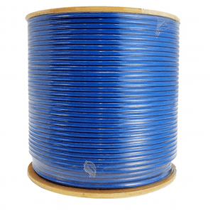 Sigma Wire & Cable Bulk Coax RG6 Coaxial Cable 1000 ft (Blue) — Dual-Shield 75 Ω, Foam PE | Sigma Wire
