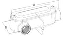 Conversions Tech Rigid Conduit Body LR Series 1 ½” UL Threaded