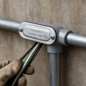 Conversions Tech Rigid Conduit Body LR Series 1-¼” UL Threaded