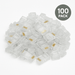 Conversions Tech Connectors RJ45 Connector | Cat6 Feed through Modular Plug Unshielded 100 pcs