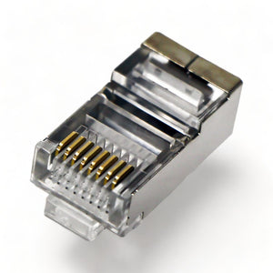 Conversions Technology Connectors RJ45  Connector  |  RJ45 Cat5e  8P8C Modular Plug Shielded  (50 pcs)