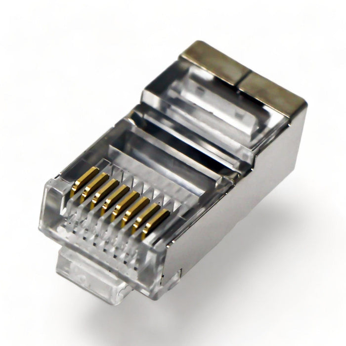 Conversions Technology Connectors RJ45 Connector  |  RJ45 Cat6 Feedthrough Plug Shielded 50 PCS