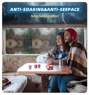 Conversions Tech White / 50 mm / 15 m|2 Inch x 50 Feet RV Roof Tape 2 in X 50 Ft White RV Sealant Roofing Tape for Roof Repair Camper Trailer Boat Sealing Leak Repair UV & Waterproof