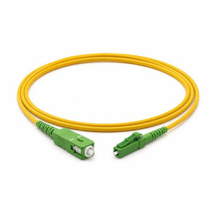 Conversions Tech Fiber Optic SC/APC to LC/APC Fiber Patch Cable | Single-Mode Simplex 9/125 OS2