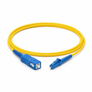 Conversions Tech Fiber Optic SC/UPC to LC/UPC Fiber Patch Cable | Single-Mode Simplex 9/125 OS2