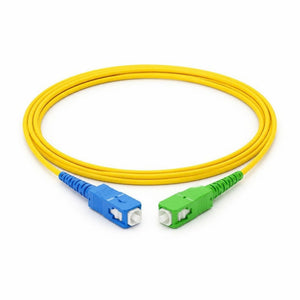 Conversions Tech Fiber Optic SC/UPC to SC/APC Fiber Patch Cable | Single-Mode Simplex 9/125 OS2