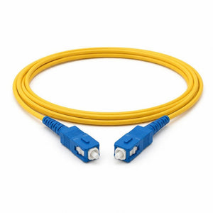 Conversions Tech Fiber Optic SC/UPC to SC/UPC Fiber Patch Cable | Single-Mode Simplex 9/125 OS2