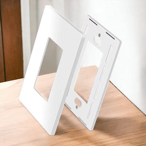 Conversions Technology Wall Plates Screw less Face | Decorator Wall Plate  | 1 Gang | White