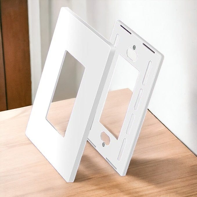 Conversions Technology Wall Plates Screw less Face | Decorator Wall Plate  | 1 Gang | White