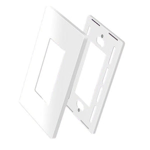 Conversions Technology Wall Plates Screw less Face | Decorator Wall Plate  | 1 Gang | White