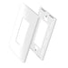 Conversions Technology Wall Plates Screw less Face | Decorator Wall Plate  | 1 Gang | White