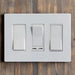 Conversions Technology Wall Plates Screw less Face | Decorator Wall Plate  | 3 Gang |  White