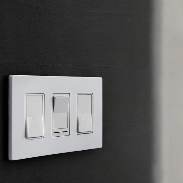 Conversions Technology Wall Plates Screw less Face | Decorator Wall Plate  | 3 Gang |  White