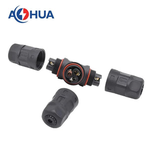 Conversions Tech Screw Lugs Assembly 2pin 3pin 4pin Power Cable Divided Waterproof Electrical Connector IP68 From AOHUA Factory